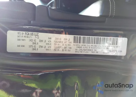 2015 Jeep Grand Cherokee Limited from USA, damaged, VIN 1C4RJFBG4FC933019